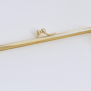 18 x 5.5cm Light Gold Purse Frame Handle Purse Frame Glue-in Style