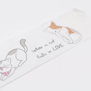 Katzen Washi Tape 30mm x 3 Meter A Rolle mit Rückseitenpapier Bild 7