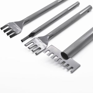 Cinzel plano para couro de 5,5 mm, ferramenta para couro, estilo picareta