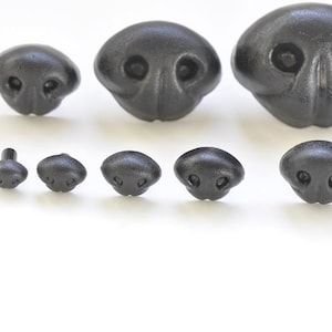 Black Dog Nose/ Animal Amgiurumi Safety Nose Come With Washers 5pcs A Pack -Pick Size image 3