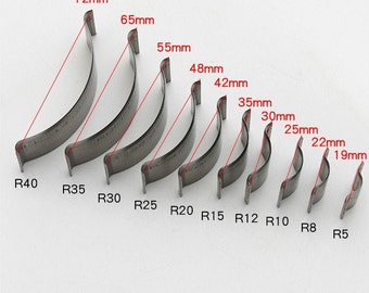 10 Different Round Circle Punch Leather Corner Punch 1/4 Circle Tool Pick Size
