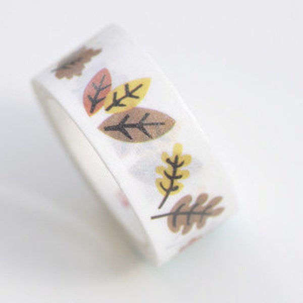 Maple Leaf Washi Tape With Release Paper Journalling Tape 15mm Wide x 3 Meters Roll No.10645