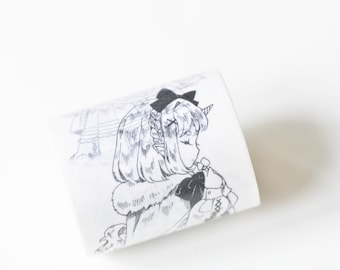 Schöne Mädchen Washi Tape Journalling Tape 45mm breit x 3 Meter Nr.12007