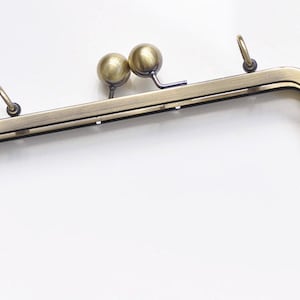 20cm Bag Purse Frame Clutch Bag Purse Frame With Screws Bronze/Gold