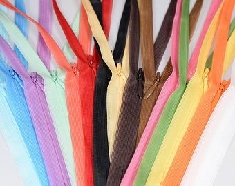 Dress Zippers No.2 Rainbow Colors Teeth Length 20cm/40cm/60cm