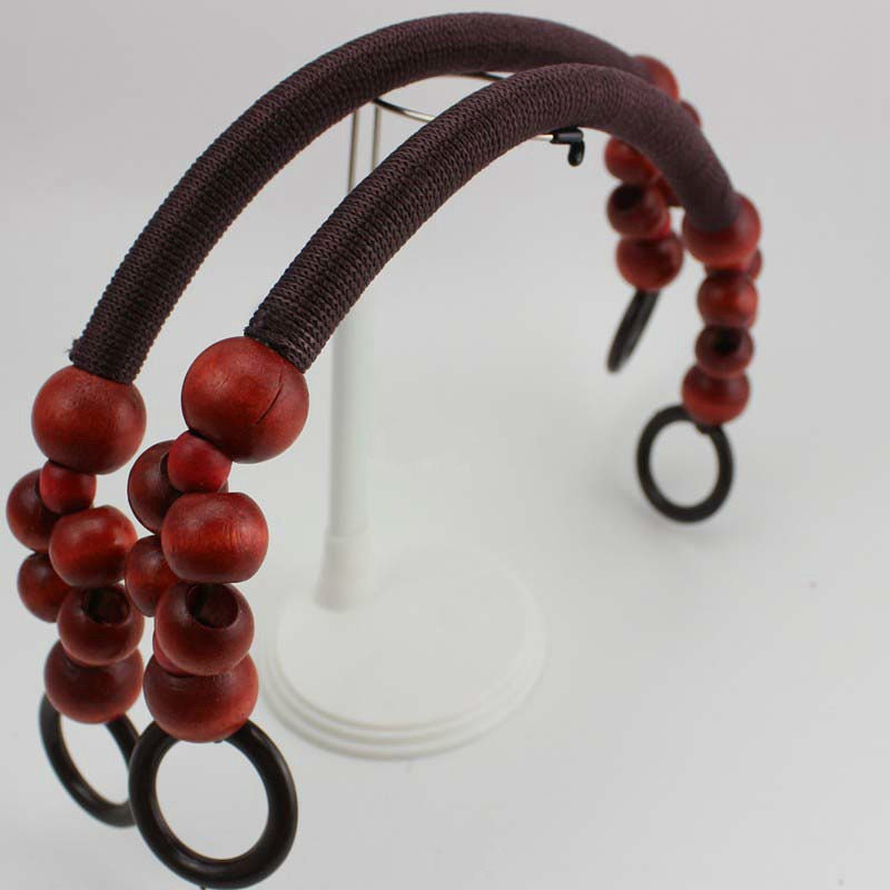 A Pair Rope Handle With Wood Beads 47cm Pick Color - Etsy