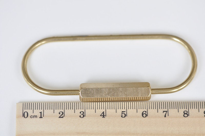 100 Count Brass Key Chain Rings Heavy Duty for Crafts, Home, Car