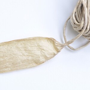 10 Metros cuerda / llenado de cuerda natural para artesanías joyería decoraciones bolsa bolsa de marco material esencial imagen 2