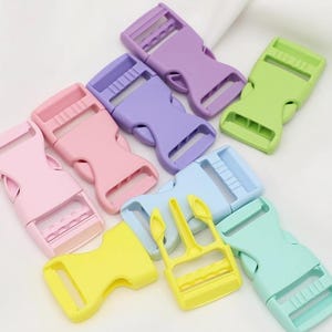 Hebilla de correa de plástico de tamaño interior de 25 mm (1"), hebilla de liberación rápida, 1 pieza, paquete a elegir color