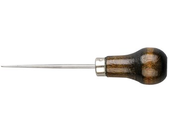 1 pezzo in legno maniglia Awl Leather Tool 11cm