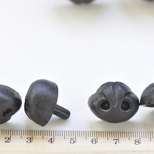 Black Dog Nose/ Animal Amgiurumi Safety Nose Come With Washers 5pcs A Pack -Pick Size 5pcs 25mm