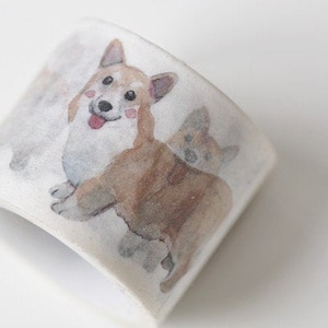 Schattige hond Washi Tape Corgi Journal Tapes 30mm Breed x 5M Roll No.12804