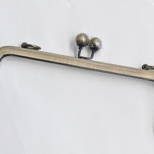 Metal Purse Frame Clutch Bag Purse Frame With Screws Gunmetal/ Light Gold/ Bronze 20.5cm 8 Bronze