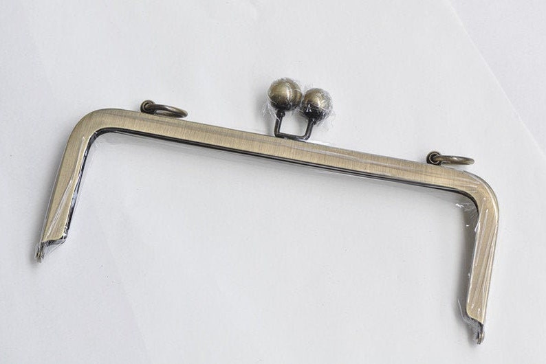 Cadre de sac à main en métal Sac sac à main avec vis Gunmetal / Or léger / Bronze 20.5cm 8 Bronze