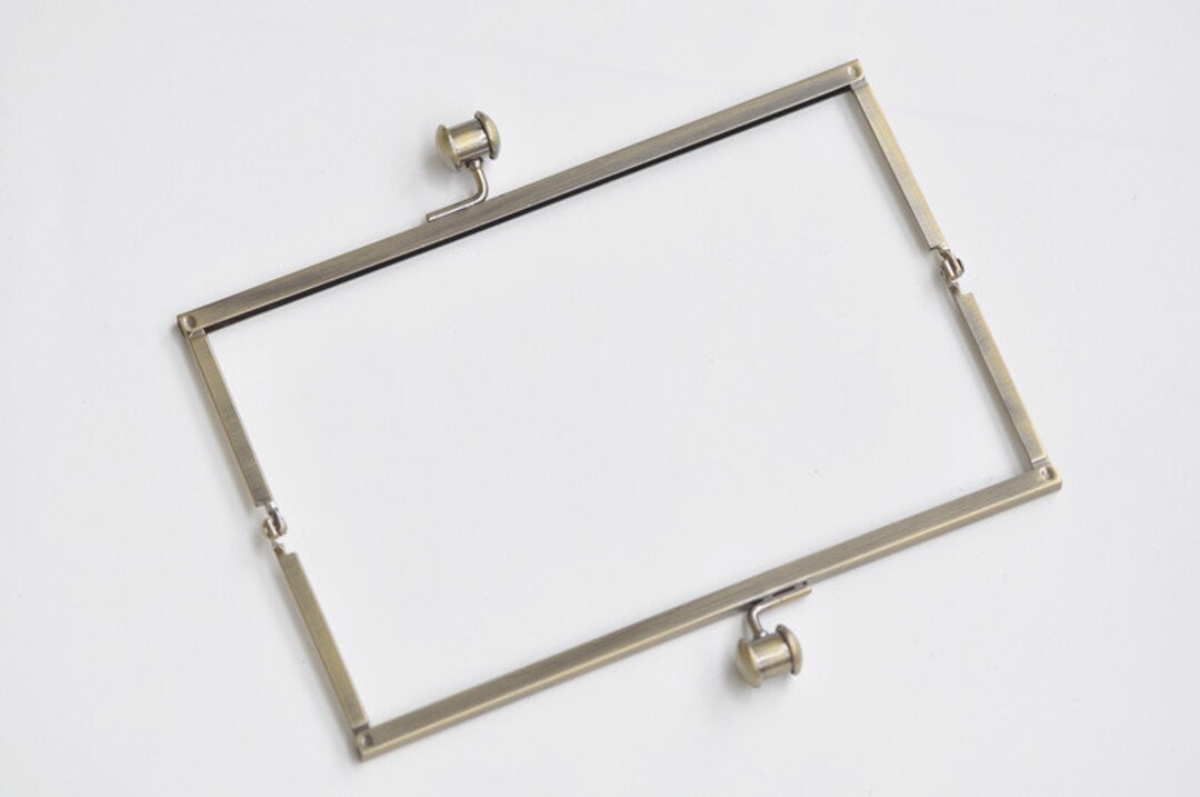 7 Inch 18cm X 6.5cm Heavy Weight Bag Purse Clutch Frame Clasp Hardware Glue  in Purse Making Supplies Anti Bronze Nickel 