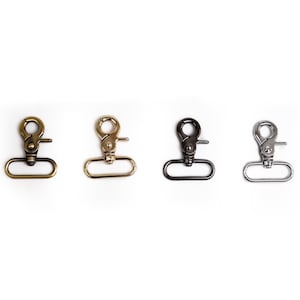 1 Piece Lobster Clasps for Wallet Chain Swivel Hook 20mm (6/8"), 25mm(1"), 32mm( 1 1/4"), 38mm ( 1 1/2")