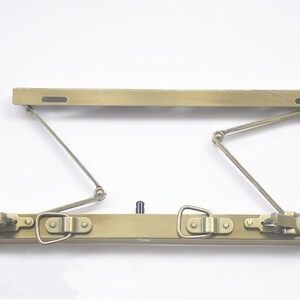 Doctor Bag Purse Frame With Screws Brushed Brass Metal Closure Purse Frame 30cm 12/ 35cm 14 / 40cm16 / 45cm18 image 7