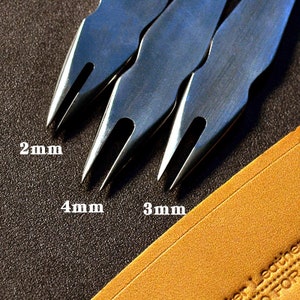 Equidistant Leather Tool 2mm/3mm/4mm Pick Size