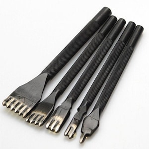 Leather Edge Chisel /Leathercraft Tool /Pricking Iron Leather Tool Made In Japan 3mm/4mm/5mm/6mm