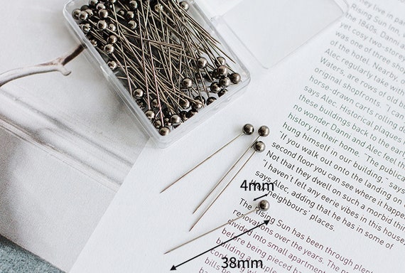 100Pcs/Box Sewing Pins 38mm Ball Glass Head Pins Straight Quilting