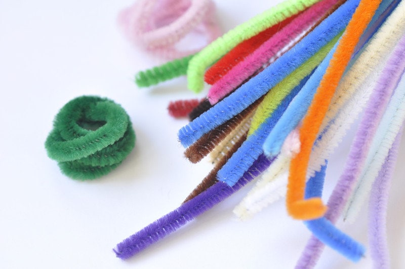 300 Pièces Cure-Pipe Chenille à Paillettes Colorées Avec Yeux - Kit Créatif Pour Enfants Et Bricolage