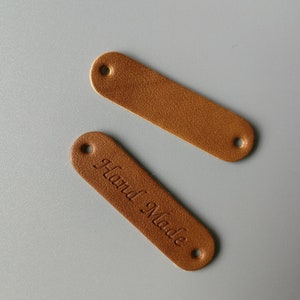 Leder Stricketikett HandgemachtEs Nähetikett für handgemachte Artikel 10Stk A Pack Pick Style