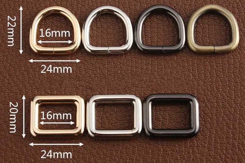 1 Piece Inner 16mm Rectangular Rings D Rings - Etsy UK