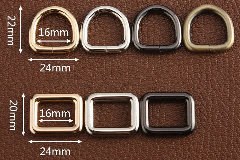 D-rings 1inch D Ring Belt Buckle Strap D Rings D Ring Findings D Ring  Buckles Purse Rings D Buckles Metal D Rings 