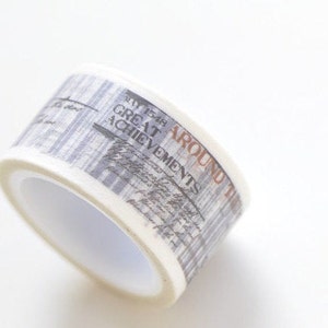 Retro Travel Washi Tape Postcrossing Card Scrapbooking Tape 20mm Wide x 5 Meters Roll No.13220