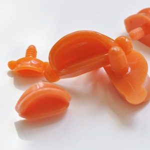 5pcs Duck Mouth Safety Animal Doll Mouth Come With Washers Size 25mm(1&quot;), 30mm( 1 1/5&quot;),  42mm ( 1 3/4&quot;) and 53mm (2&quot;)