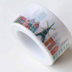 Classic Architecture Eiffel Tower Panorama Washi Tape Wide Masking Tape 20mm breit x 5M Roll No.13093