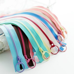 Handbag Resin Teeth Zippers Rainbow Colors / Length