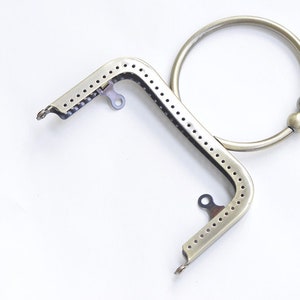Marco de bolso de metal retro / marco de la manija de coser el marco del bolso 12.5cm 5 pick color imagen 2