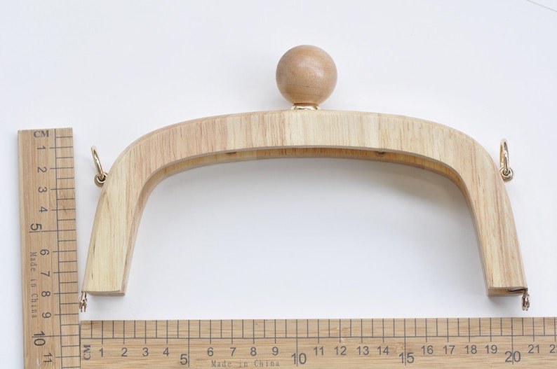 20.5cm Retro Purse Frame Wood Handle Purse Frame With Screws Etsy