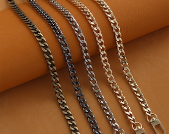 Metal Shoulder Handbag Strap 10mm x 120cm Bronze/Silver/Gunmetal/Gold/Light Gold Pick Up Color