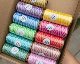A Roll 0.35mm x 150 Meters Glittering Waxed Cord Bracelet Cord No.01- No.11 Pick Color
