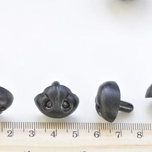 Black Dog Nose/ Animal Amgiurumi Safety Nose Come With Washers 5pcs A Pack -Pick Size 5pcs 21mm