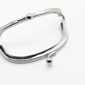 Coin Bag Purse Frame Silver Color 8.5cm (3.3&quot;)