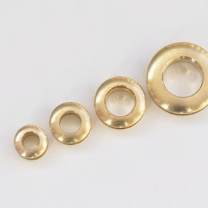 Solid Brass Eyelet With Washer Leather Craft Repair Grommet 1 Set