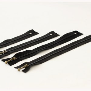 Nylon Zippers White/Beige/Coffee/Black Pick Length