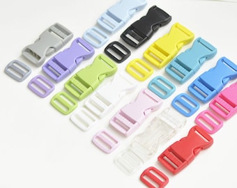 Plastic Strap Adjuster Strap Slider Messenger Bag Set Various Color Inner Size 25mm(1") Pick Color