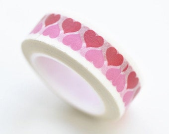 Cute Love Heart Washi Tape Masking Tape 15mm x 10M No.10683