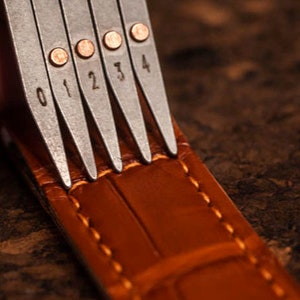 Stainless Steel Leather Ruler Equidistant Tool Pick Style