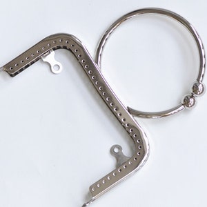 Rétro Metal Purse Frame /Couture Poignée Sac à main Cadre 12.5cm 5 Pick Color silver