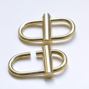 1 Piece Brass Key Rings Unique Key Ring Maker Outersize 58mm x 40mm Pick Style
