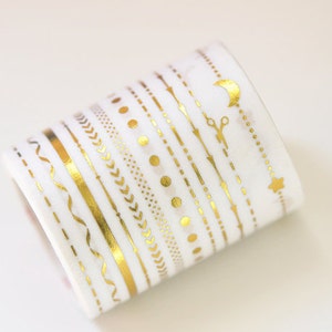 Folie Gold Washi Tape 45mm breit x3 Meter Nr.10575