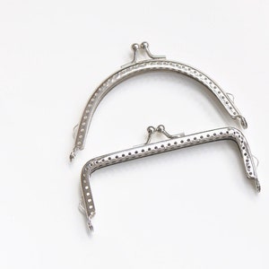 8.5/10.5/12.5/15.5cm 3à 6 Rétro Silver Purse Frame Sewing Purse Frame image 9