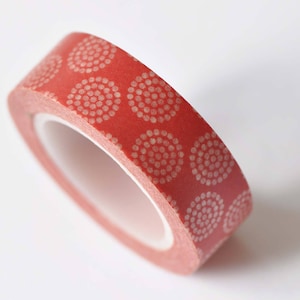 Daisy Flower Pattern Washi Tape Scrapbook Supply 15mm Wide x 10M Roll No.12511