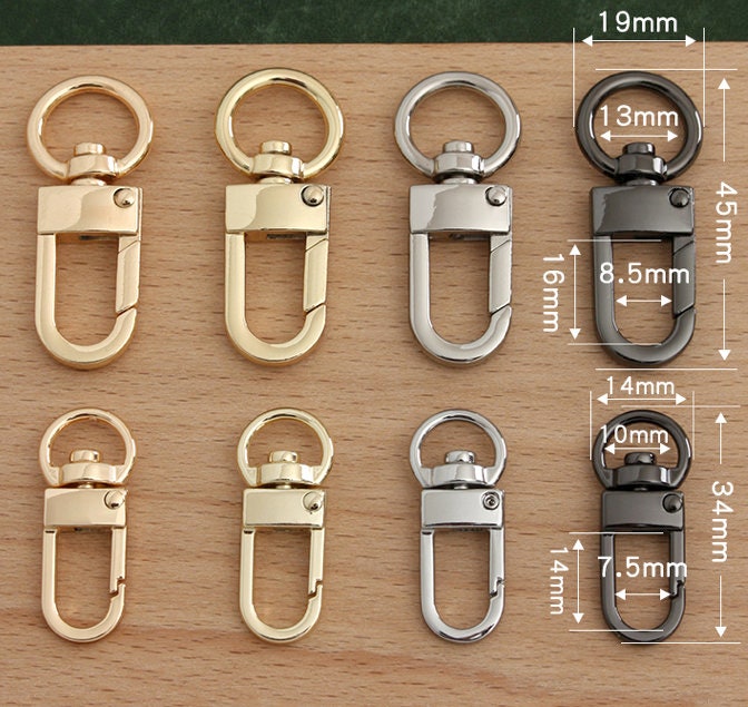 2 Pieces Trigger Snap Hooks / Purse Hook / Key Hook/ Swivel Hook 13mm X  51mm 