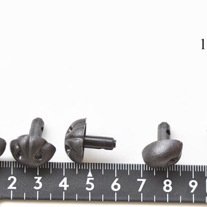 Dark Brown Animal Nose, Amigurumi Safety Nose with Washers (5pcs) Pick Size 5pcs 18mm